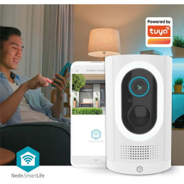 NEDIS IP kamera/ venkovní/ IP65/ Wi-Fi/ 3Mpix/ 1296p/ dobíjecí/ reflektor/ detekce pohybu/ noční vidění 10m/ černá
