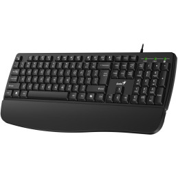 GENIUS KM-123/ Drátový set/ Ergo předložka/ Copilot/ USB/ černá/ CZ+SK layout