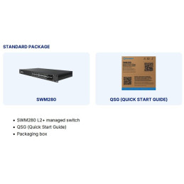 Teltonika SWM280 manažovaný switch, 24x GbE (12x PoE+), 4x SFP, L2+, 19" rack