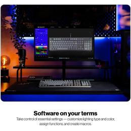Endorfy mechanická klávesnice Thock V2 / drátová / ARGB /  red sw. / USB / num. kl. / US layout