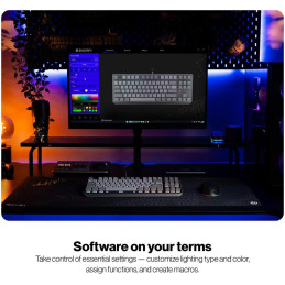 Endorfy mechanická klávesnice Thock V2 TKL / drátová / ARGB /  red sw. / USB / US layout