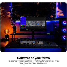 Endorfy mechanická klávesnice Thock V2 / bezdrátová / ARGB /  yellow sw. / USB / num. kl. / US layout