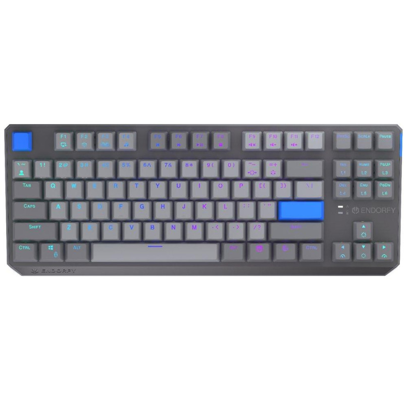 Endorfy mechanická klávesnice Thock V2 TKL / bezdrátová / ARGB /  yellow sw. / USB / US layout