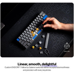 Endorfy mechanická klávesnice Thock V2 Compact / bezdrátová / ARGB /  yellow sw. / USB / kompaktní / US layout