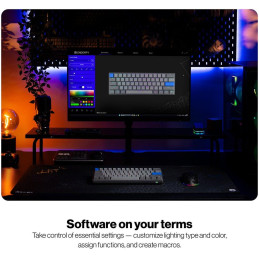 Endorfy mechanická klávesnice Thock V2 Compact / bezdrátová / ARGB /  yellow sw. / USB / kompaktní / US layout