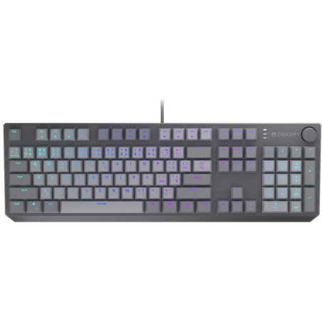 Endorfy mechanická klávesnice Thock V2 / drátová / ARGB /  red sw. / USB / num. kl. / CZ/SK layout