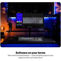 Endorfy mechanická klávesnice Thock V2 / drátová / ARGB /  red sw. / USB / num. kl. / CZ/SK layout