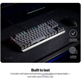 Endorfy mechanická klávesnice Thock V2 TKL / drátová / ARGB /  red sw. / USB / CZ/SK layout