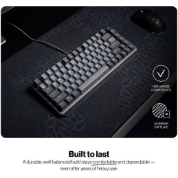 Endorfy mechanická klávesnice Thock V2 75% / drátová / ARGB /  red sw. / USB / zmenšená / CZ/SK layout