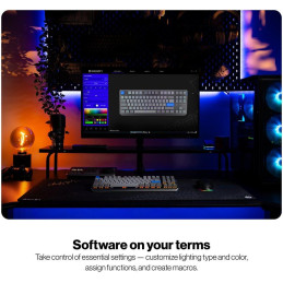 Endorfy mechanická klávesnice Thock V2 TKL / bezdrátová / ARGB /  yellow sw. / USB / CZ/SK layout