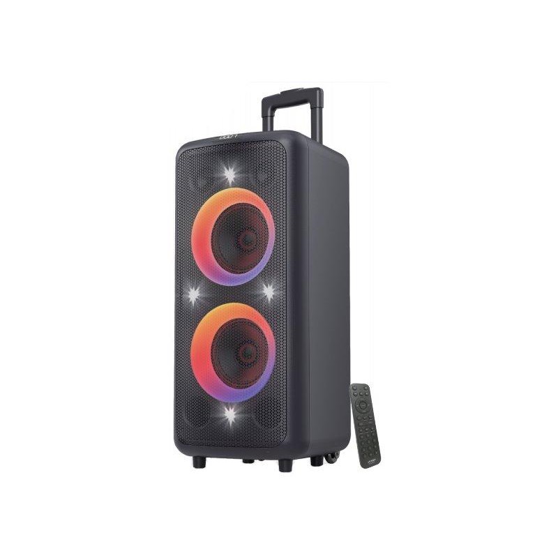 FENDA F&D párty repro PA300/ trolejové/ 100W/ BT/ USB/ FM rádio/ optický vstup/ bezdrát. mikrofon/ dálkové ovládání