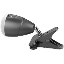 IMMAX LED lampička KLIP/ 5W/ 140lm/ 4000K/ DC 3,7V/ 5V/ IP20/ USB/ černá