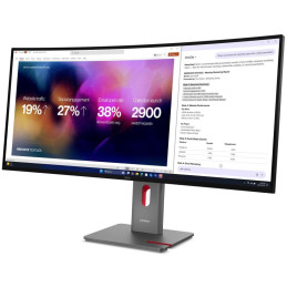 Lenovo P40WD-40/ 39,7" IPS / 5120x2160/ 21:9/ 300cd/m2cmd/ 1000:1 / 4ms/ HDMI/ DP/ USB/ Thunderbolt4/ LAN/ černý