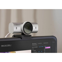Logitech webkamera MX Brio/ 4K/30fps / 1080p/60fps/ pole gray