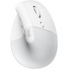 Logitech Lift for Mac Vertical Ergonomic Mouse - White   Vertikální myš, optická, 6 tlačítek, bezdrátová, Bluetooth