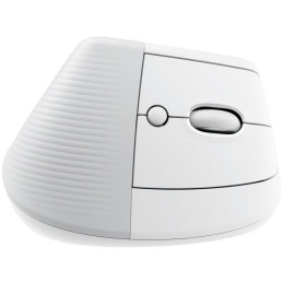 Logitech Lift for Mac Vertical Ergonomic Mouse - White   Vertikální myš, optická, 6 tlačítek, bezdrátová, Bluetooth