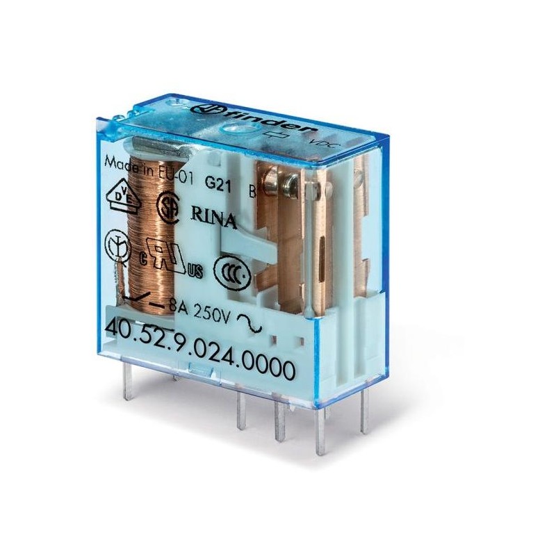 Solarmi relé Finder 40.52.9.024.0000 8A 24VDC