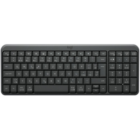 Logitech klávesnice K250/ Kompaktní/ Bezdrátová/ 2.4GHz/ USB přijímač/ Bluetooth/ CZ/ Černá