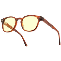 GUNNAR kancelářske/herní brýle  TIOGA MAROON/ROSEWOOD jantarová skla MINERAL BLF 65 GUNNAR focus