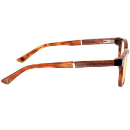 GUNNAR kancelářske/herní brýle  TIOGA MAROON/ROSEWOOD jantarová skla MINERAL BLF 65 GUNNAR focus