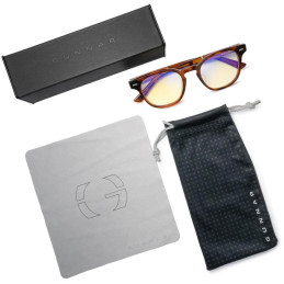 GUNNAR kancelářske/herní brýle  TIOGA MAROON/ROSEWOOD jantarová skla MINERAL BLF 65 GUNNAR focus