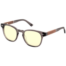 GUNNAR kancelářske/herní brýle  TIOGA GRAY CRYSTAL/WALNUT jantarová skla MINERAL BLF 65 GUNNAR focus