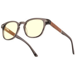 GUNNAR kancelářske/herní brýle  TIOGA GRAY CRYSTAL/WALNUT jantarová skla MINERAL BLF 65 GUNNAR focus
