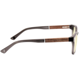 GUNNAR kancelářske/herní brýle  TIOGA GRAY CRYSTAL/WALNUT jantarová skla MINERAL BLF 65 GUNNAR focus