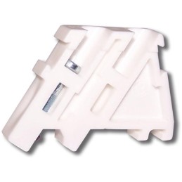 Solarmi koncová svěrka RSA L35 na DIN lištu, bílá