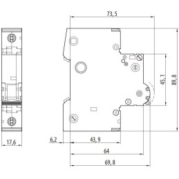 Solarmi AC/DC jistič 32A OEZ LTN-32C-1, 10kA, 41660, tř. C, DC odpojovač