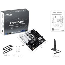 ASUS PRIME Z890M-PLUS WIFI / Z890 / LGA1851 / 4x DDR5 / M.2 / DP / HDMI / Wi-Fi / mATX