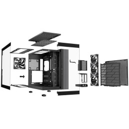 POŠKOZENÝ OBAL - Be quiet! skříň LIGHT BASE 900FX / ATX / ARGB pásek / 4x140mm ARGB fan / 2xUSB 3.0 / USB-C / panoramatická / ..