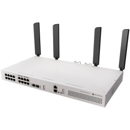 MikroTik Switch/Router CRS418-8P-8G-2S+RM, 5 + 2,4 GHz Wi-Fi 6 4x4 MIMO, 8x GbE, 8x GbE PoE+ (150 W), 2x SFP+, USB 3, L5