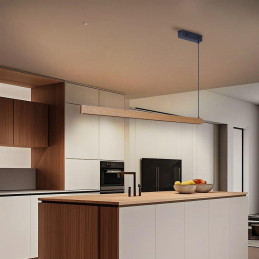 IMMAX NEO MADEIRA SMART lineár osvětlení, dřevo dub, 122cm, Wi-Fi, TUYA