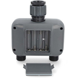 NEDIS chytrý zavlažovací systém/ regulátor průtoku vody/ Bluetooth/ rozsah 3 - 50 °C/ IP54/ Android/ iOS/ šedý