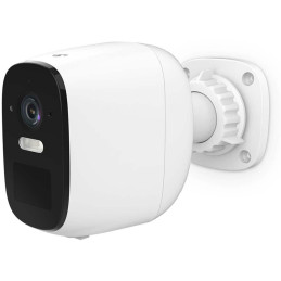 NEDIS IP kamera/ venkovní/ IP66/ Wi-Fi/ 4Mpix/ 1440p/ dobíjecí/ reflektor/ detekce pohybu/ noční vidění 8m/ bílá