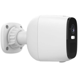 NEDIS IP kamera/ venkovní/ IP66/ Wi-Fi/ 4Mpix/ 1440p/ dobíjecí/ reflektor/ detekce pohybu/ noční vidění 8m/ bílá