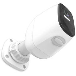 NEDIS IP kamera/ venkovní/ IP66/ Wi-Fi/ 4Mpix/ 1440p/ dobíjecí/ reflektor/ detekce pohybu/ noční vidění 8m/ bílá