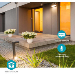 NEDIS IP kamera/ venkovní/ IP65/ Wi-Fi/ 3Mpix/ 1296p/ reflektor/ Onvif/ detekce pohybu/ noční vidění 10m/ bílá