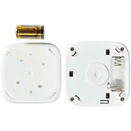 NEDIS Wi-Fi chytrý detektor kouře/ napájení z baterie/ hlasitost 85 dB/ výdrž snímače 10 let/ Android/ iOS/ 3ks/ bílý