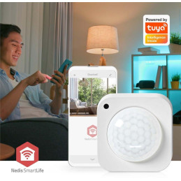 NEDIS chytrý detektor pohybu/ Zigbee 3.0/ napájení z baterie/ životnost baterie 24m/ úhel 100 °/ rozsah 7 m/ bílý