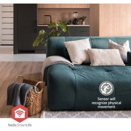 NEDIS chytrý detektor pohybu/ Zigbee 3.0/ napájení z baterie/ životnost baterie 24m/ úhel 100 °/ rozsah 7 m/ bílý