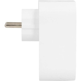 NEDIS Wi-Fi chytrá zásuvka/ měřič spotřeby/ 16A/ francouzský typ E/ IP21/ 3680 W/ 1x USB-C/ 2x USB/ bílá