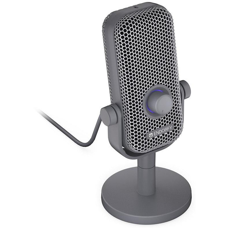 Endorfy mikrofon Solum Voice S / drátový / pop-up filtr / RGB podsvícení / USB-C / šedý