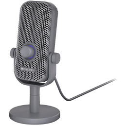 Endorfy mikrofon Solum Voice S / drátový / pop-up filtr / RGB podsvícení / USB-C / šedý