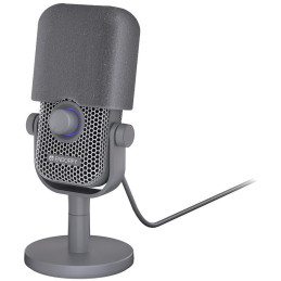 Endorfy mikrofon Solum Voice S / drátový / pop-up filtr / RGB podsvícení / USB-C / šedý