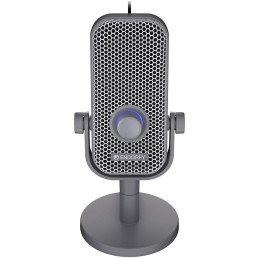 Endorfy mikrofon Solum Voice S / drátový / pop-up filtr / RGB podsvícení / USB-C / šedý