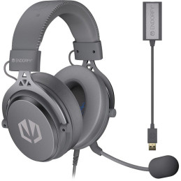 Endorfy headset VIRO Plus USB / drátový / s odnímatelným mikrofonem / USB / šedý