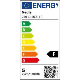 NEDIS chytrá LED žárovka/ Zigbee 3.0/ GU10/ PAR16/ 4,7W/ 230V/ 470lm/ teplá až studená bíla/ 2700 - 6500K/ RGB/ stmívate