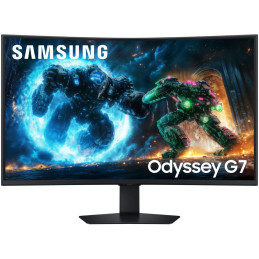Samsung Odyssey G7 37"/ G75SF / Prohnutý / 4K 3840×2160 / 16:9 / VA / 1ms / 165Hz / HDMI / DP / USB / VESA